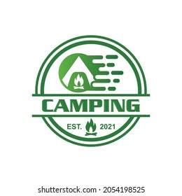 camping logo , adventure logo vector