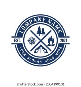 camping logo , adventure logo vector