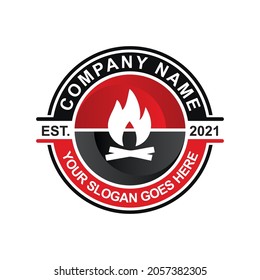 camping logo , adventure logo vector