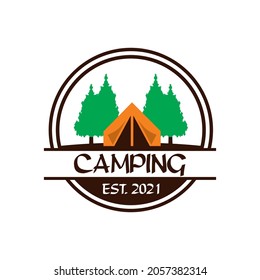 camping logo , adventure logo vector