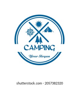 logotipo de camping , vector de logotipo de aventura