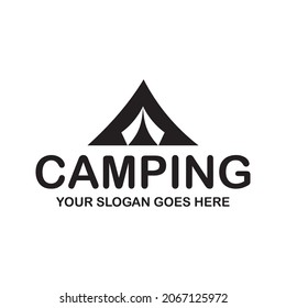 Camping-Logo, Abenteuerlogo Vektorgrafik