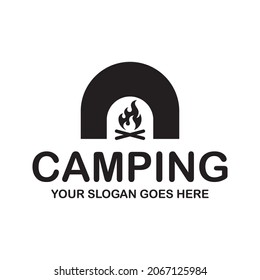 camping logo , adventure logo vector