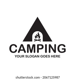 Camping-Logo, Abenteuerlogo Vektorgrafik