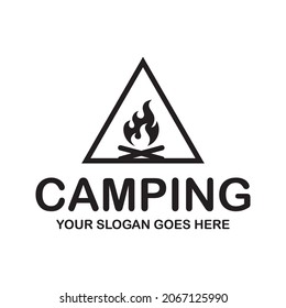 camping logo , adventure logo vector