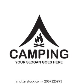 Camping-Logo, Abenteuerlogo Vektorgrafik