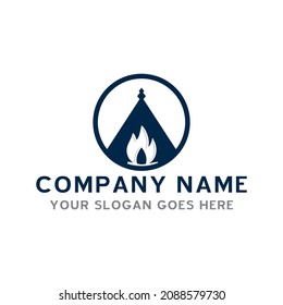 logotipo de camping , vector de logotipo de aventura
