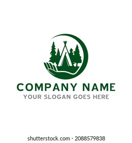 camping logo , adventure logo vector