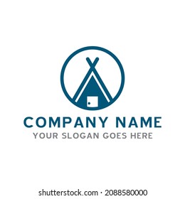 camping logo , adventure logo vector