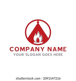 camping logo , adventure logo vector