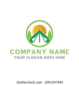 camping logo , adventure logo vector