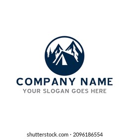 Logotipo de camping , Vector de logotipos de aventura