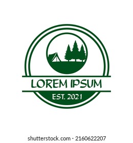 camping logo , adventure logo vector