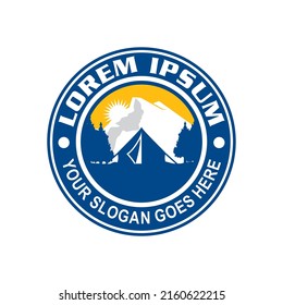 camping logo , adventure logo vector
