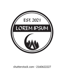 camping logo , adventure logo vector