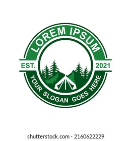 camping logo , adventure logo vector