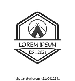 camping logo , adventure logo vector