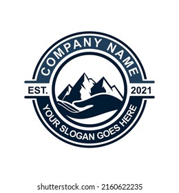 Camping-Logo, Abenteuerlogo Vektorgrafik
