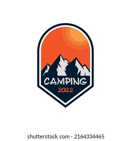 Camping-Logo, Adventure-Logo-Vektorgrafik