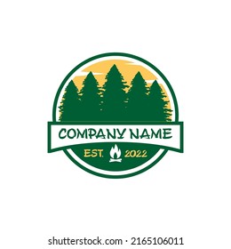 camping logo , adventure logo vector
