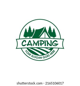 camping logo , adventure logo vector