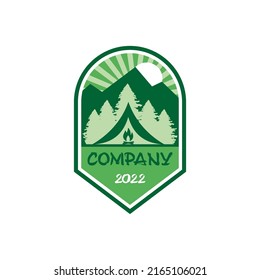 logotipo de camping , vector de logotipo de aventura