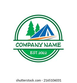 camping logo , adventure logo vector