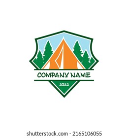logotipo de camping , vector de logotipo de aventura