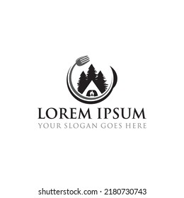 logotipo de camping , vector de logotipo de aventura