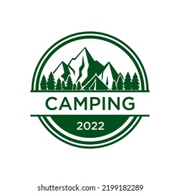 camping logo , adventure logo vector