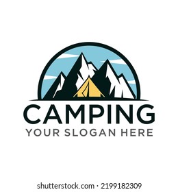 camping logo , adventure logo vector