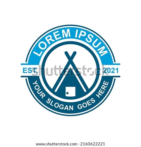 camping logo , adventure logo vector