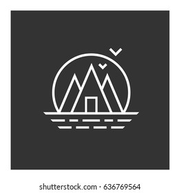 Camping logo badge