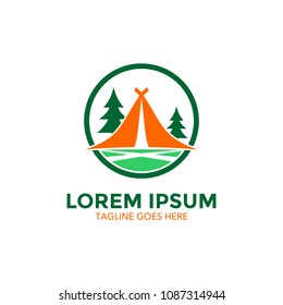 camping logo. camp. icon. vector illustration