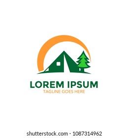 camping logo. camp. icon. vector illustration
