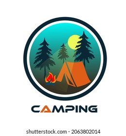 
Camping logo, can be used as a business or community logo