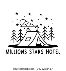Camping Logo design template clipart