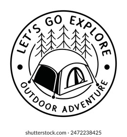 Camping Logo design template clipart