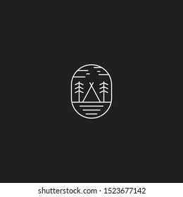 Camping Logo Icon Design Template Vector Illustration