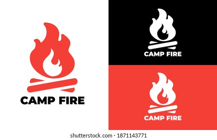 camping logo icon modren design  color eps 8