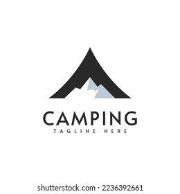 Camping logo vector design illustration template