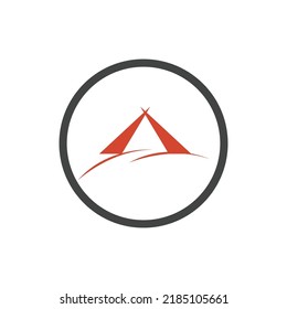 Camping-Logo-Vektorgrafik-Design