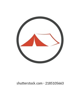 camping logo vector illustration design template