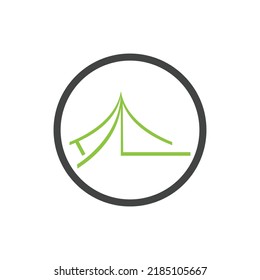 plantilla de diseño de ilustración vectorial de logotipo de camping