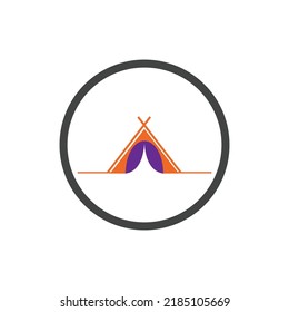 Camping-Logo-Vektorgrafik-Design