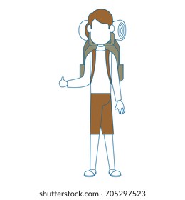 camping man icon