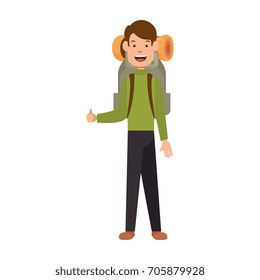 camping man icon
