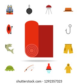 camping mat colored illustration icon. Camping icons universal set for web and mobile