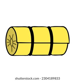 Camping Mat. Camping Concept, Simple style, Vector Illustration.