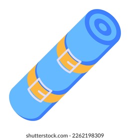 Camping mat flat icon with high quality graphics 